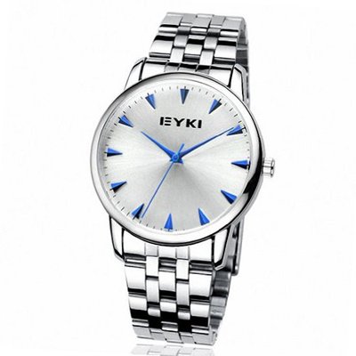 EYKI Stainless Steel Quartz Analog Wrist EET8603AGL White Face Blue