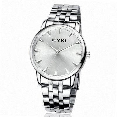 EYKI Stainless Steel Quartz Analog Wrist EET8603AGL White Face