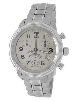 Faconnable Stainless-Steel Chrono Faconaval with Grey Dial