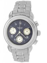 Faconnable Stainless-Steel Chrono Louisiane with Black Dial