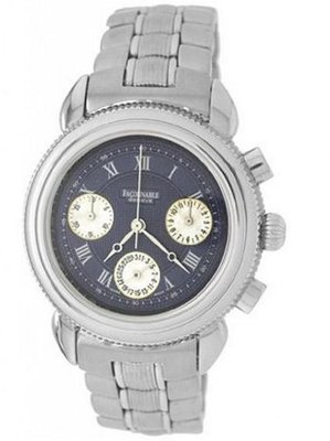 Faconnable Stainless-Steel Chrono Louisiane with Black Dial