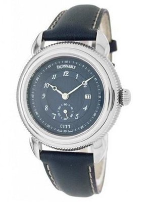 Faconnable Stainless-Steel City  with Black Dial