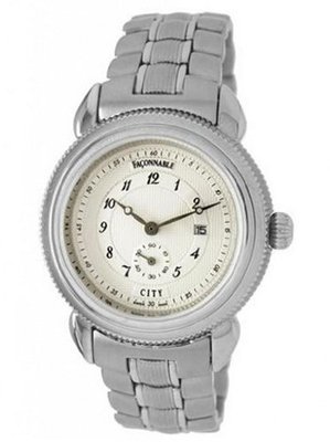 Faconnable Stainless-Steel City  with White Dial