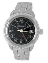 Faconnable Stainless-Steel Travel with Black Dial