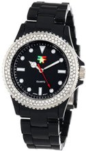 Fancy Face FF0040BK Candy Collection "Finley" Black Stone Bezel Plastic Bracelet