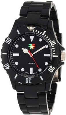 Fancy Face FF0096BK Candy Collection "Fiona" Black Sport Bezel Plastic Bracelet