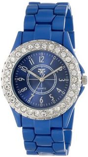 Fancy Face FF261-BL Blue Stone Bezel Metal Bracelet