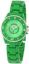 Fancy Face FF263GR Candy Collection "Fawn" Green Sport Bezel Metal Bracelet