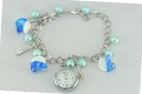 New in Box Blue Keys Charm Bracelet Ladies Latest Style