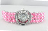 New in Box Ladies Pearl Bead Pink Charm Bracelet Lastest Style