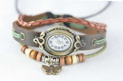 New in Box Vintage Butterfly Genuine Charm Leather Ladies Fashion Latest Style