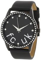 FCUK FC1053BB Stainless Steel Ion-Plating Black Satin Strap
