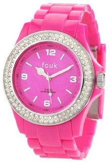 FCUK FC1076SP Round Plastic Pink Crystallized