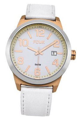 FCUK FC1098WG Classic Rose Gold White