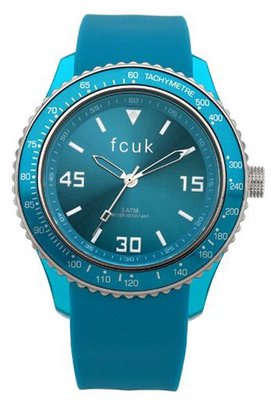 FCUK FC1103UU Sporty Plastic Blue Rubber