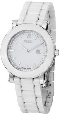 F642140D Diamond Ladies - White Dial Ceramic Case Quartz Movement