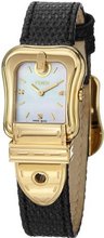 Fendi B. Fendi Ladies Mother-of-Pearl Diamond Dial Yellow Gold Plated F382424511D1