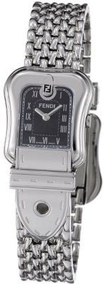 Fendi B. Fendi Ladies Stainless Steel Black Dial F386210