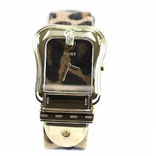 Fendi B. Fendi Large Animal Print Dial & Strap Gold Plated Quartz - F375122