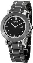 Fendi Ceramic Black Diamond Dial and Bracelet Quartz - F641110D