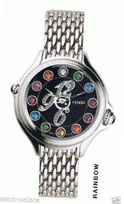 Fendi 'Crazy Carats'6,9,12 Pave Diamond Markers 3 Color Topaz Sapphire Crystal