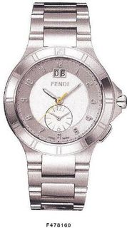 Fendi High Speed Stainless Steel Dual Time F478160