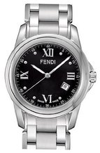 Fendi Loop Large Round Black Dial and Bracelet Quartz - F235110