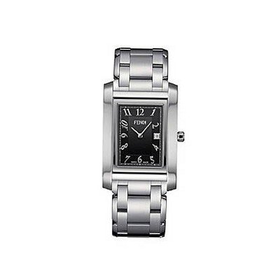 Fendi Loop Large Square Black Dial and Bracelet Quartz - F775110