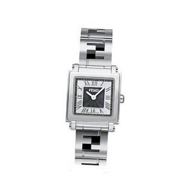 Fendi Quadro Medium Black and MOP Dial Quartz - F605031000