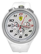 Ferrari 0830102 Scuderia Ready Set Go Chrono White Red Silver  NEW