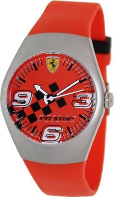 Ferrari FW01 Red Rubber Analog Quartz with Red Dial