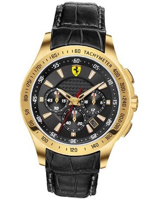 Ferrari Quartz 830042 with Leather Strap