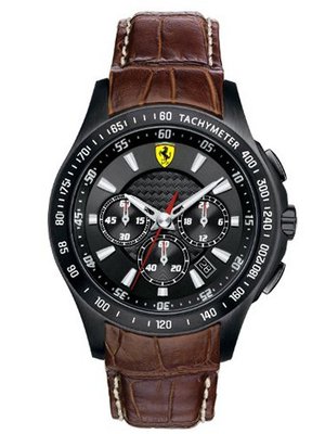 Ferrari Quartz 830045 with Leather Strap