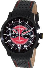 uFerrari Ferrrari Red Dial Chronograph Black Leather FE-11-IPB-CP-RD 