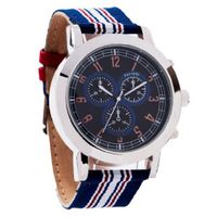 Ferretti FT11903 - Casual - Large Striped Red and Blue Band - Chronograph Style