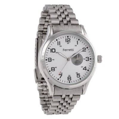 Ferretti `s FT11101 - Casual - Silver Bracelet & White Dial