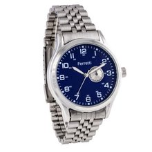 Ferretti `s FT11103 - Casual - Silver Bracelet & Blue Dial