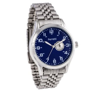 Ferretti `s FT11103 - Casual - Silver Bracelet & Blue Dial