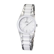 Festina Ceramic F16534/1 Two-Tone Stainless-Steel Quartz with White Dial