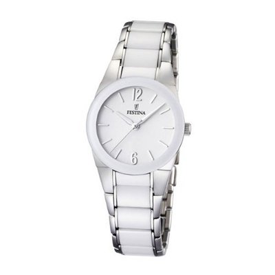 Festina Ceramic F16534/1 Two-Tone Stainless-Steel Quartz with White Dial