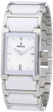 Festina Ceramic F16536/1 Silver Stainless-Steel Analog Quartz with White Dial