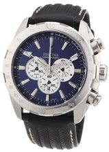 Festina Crono F16489/8 Black Leather Analog Quartz with Blue Dial