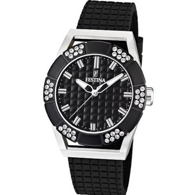 Festina Dream F16563/3 Black Rubber Quartz with Black Dial