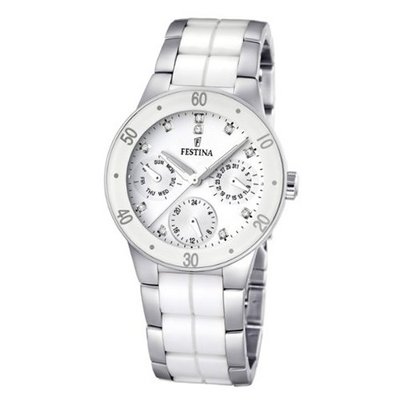 Festina F16530/3 White Ceramic Quartz with White Dial