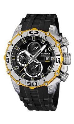 Festina F16601/2 Black Polyurethane Quartz with Black Dial
