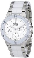 Festina Stainless Steel White Dial Day Date Bracelet F165301