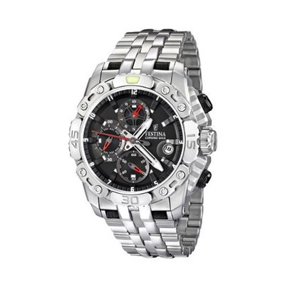 Festina Tour De France F16542/3 Silver Stainless-Steel Quartz with Black Dial