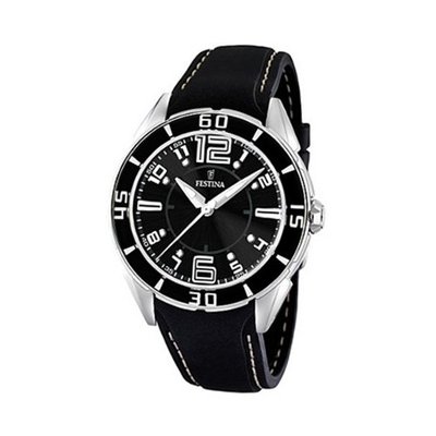 Festina Unisex F16492/6 Black Rubber Quartz with Black Dial