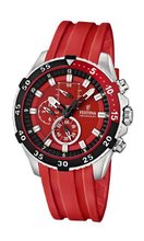 Festina Unisex F16604/4 Red Plastic Quartz with Red Dial