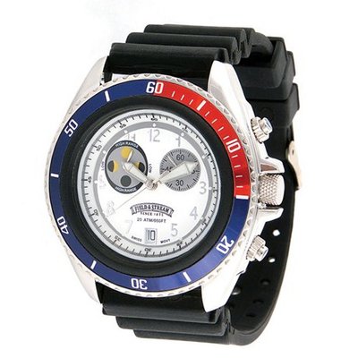Field & Stream F186GWSKT Ocean Angler Black Rubber Strap
